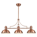 Chadwick 47'' Wide 3-Light Linear Chandelier - Antique Copper 66145-3 Elk Lighting