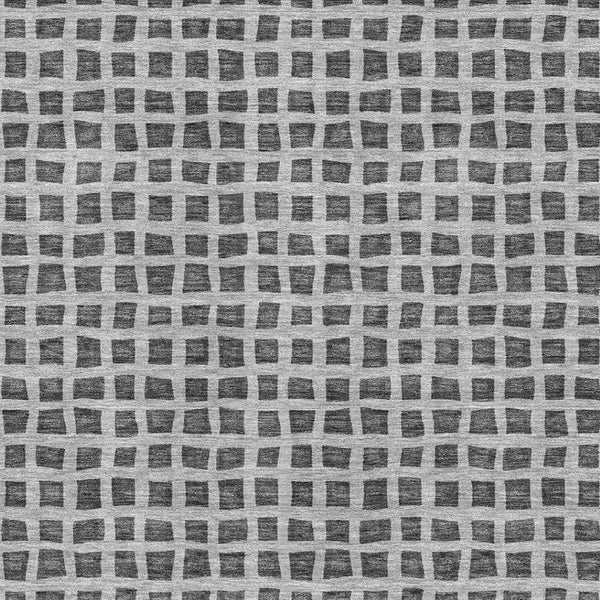 HomeRoots 5' X 8' Stylish Graphite & Silver Geometric Area Rug - Washable, UV Protected, Durable Design! 661511