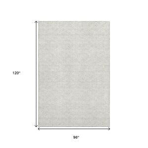 HomeRoots 8' X 10' Ivory and Beige Polka Dot Area Rug – Washable, UV Protected, Durable & Stylish for Any Room 661585