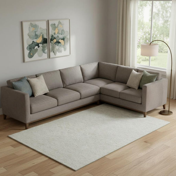 HomeRoots 10' Ivory and Beige Washable Polka Dot Area Rug – Stain-Resistant, UV Protected for Family Spaces 661587