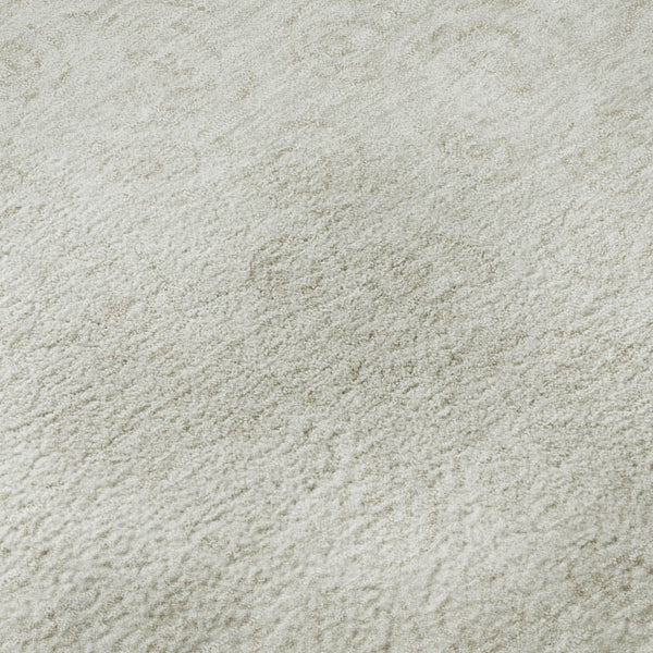 HomeRoots 10' Ivory and Beige Washable Polka Dot Area Rug – Stain-Resistant, UV Protected for Family Spaces 661587
