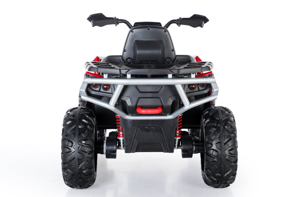 English Elm Kids Electric Atv Two Seat 24v Four Wheel Drive Ride on with Spring Suspension Eva Tires Red W1620P271405