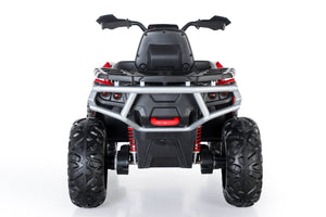 English Elm Kids Electric Atv 24v 4wd Two Passenger Ride on with Eva Tires and Suspension Red W1620S00001