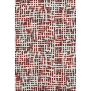 HomeRoots 9' X 12' Burgundy And Ivory Striped Area Rug – Durable, Washable, UV-Protected for Homes & Patios 661640
