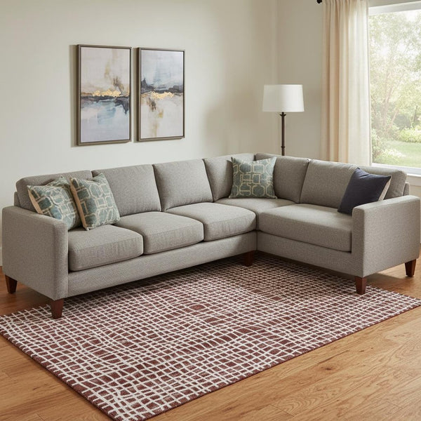 HomeRoots 9' X 12' Burgundy And Ivory Striped Area Rug – Durable, Washable, UV-Protected for Homes & Patios 661640