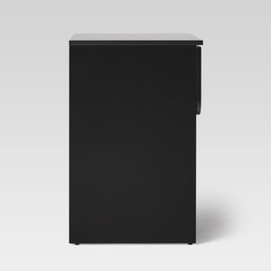 Domm Modern Scandinavian Nightstand with Open Cubby, Sleek Design & Quick 30-Minute Assembly