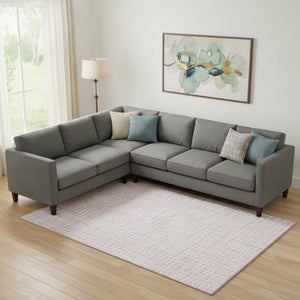 HomeRoots 10' Pink and Ivory Striped Washable Area Rug - UV Protected, Durable, Stylish for Family Spaces 661683