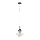 Gramercy 11'' Wide 1-Light Mini Pendant - Weathered Zinc 66168/1 Elk Lighting