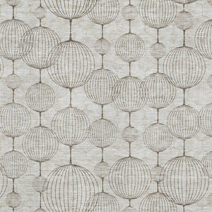 HomeRoots 5' X 8' Beige and Brown Geometric Area Rug – Durable, Washable, Stain-Resistant with UV Protection 661871
