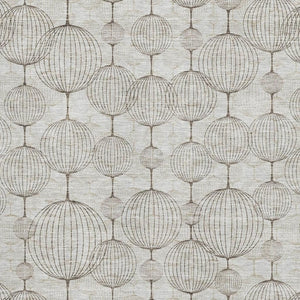HomeRoots 8' X 10' Beige & Brown Geometric Area Rug - Washable, UV-Protected, Perfect for Busy Homes! 661873