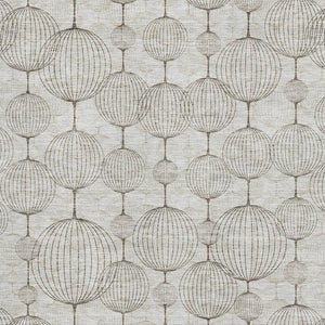 HomeRoots 10' X 14' Beige and Brown Geometric Area Rug - Washable, UV Protected, Stylish for High Traffic Spaces 661875