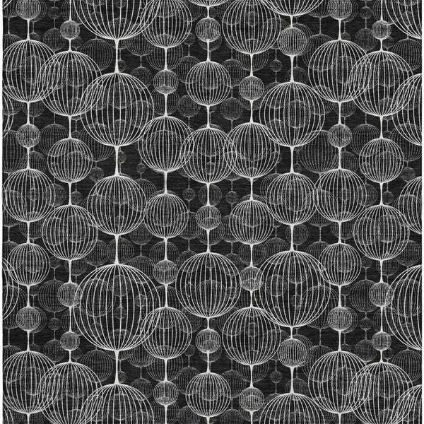 HomeRoots 8' X 10' Stylish Black And Ivory Geometric Area Rug – Durable, Washable, UV Protected For High-Traffic Homes 661879