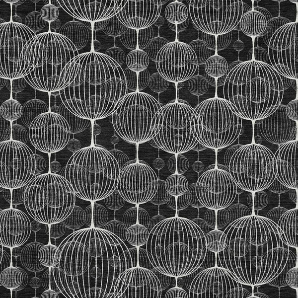 HomeRoots 9' X 12' Black And Ivory Geometric Area Rug - Stylish, Washable, UV-Protected for Modern Spaces 661880