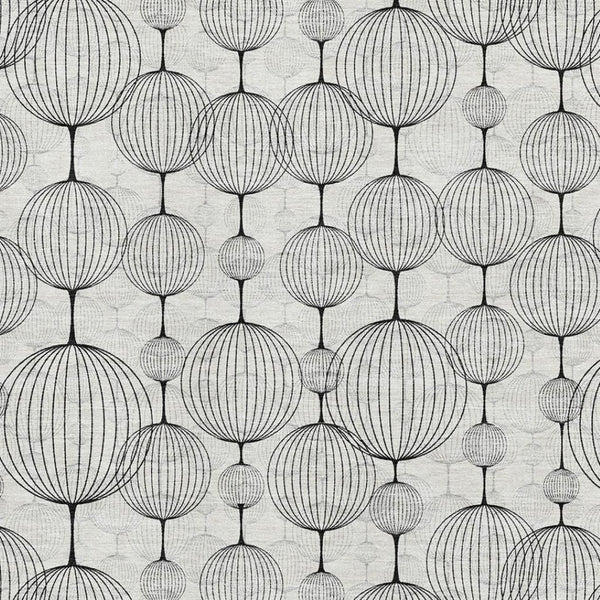 HomeRoots 5' X 8' Stylish Graphite & Silver Geometric Washable Area Rug with UV Protection for High Traffic Areas 661895