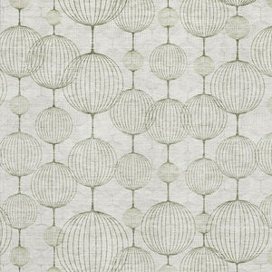 HomeRoots 8' X 10' Stylish Green & Beige Geometric Area Rug - Washable, UV Protected, Perfect for Homes! 661903