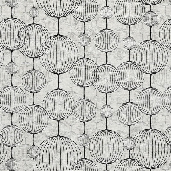HomeRoots 9' X 12' Modern White & Gray Geometric Washable Area Rug - UV Protected, Durable, Easy-Care Design 661910