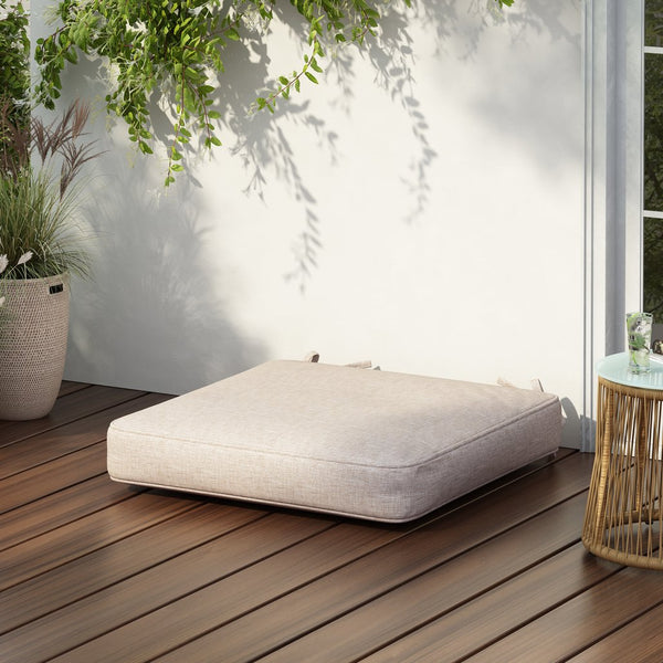 English Elm Christopher Knight Home® - Noah Plush Outdoor Dining Chair Cushion In Beige - Durable, Fade-Resistant & Easy To Clean Comfort N775P291472B