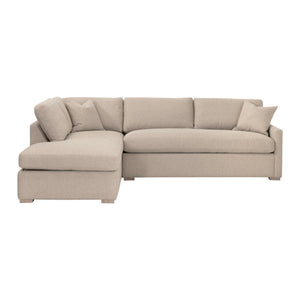 Essentials for Living Clara 112"  Slim Arm Sleeper Queen LF Sectional 6620-LFS.LGJUT/NG