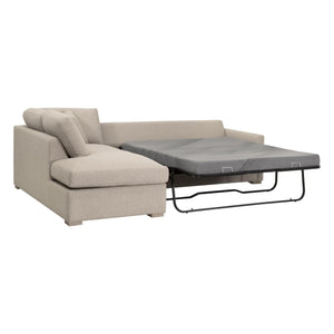 Essentials for Living Clara 112"  Slim Arm Sleeper Queen LF Sectional 6620-LFS.LGJUT/NG