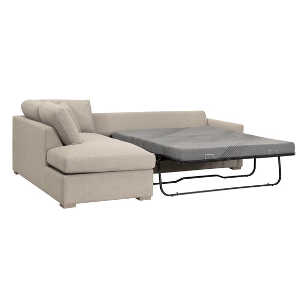 Essentials for Living Clara 112"  Slim Arm Sleeper Queen LF Sectional 6620-LFS.LGJUT/NG
