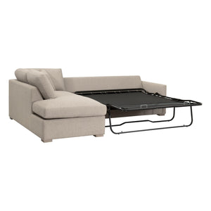 Essentials for Living Clara 112"  Slim Arm Sleeper Queen LF Sectional 6620-LFS.LGJUT/NG