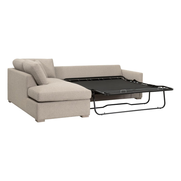 Essentials for Living Clara 112"  Slim Arm Sleeper Queen LF Sectional 6620-LFS.LGJUT/NG