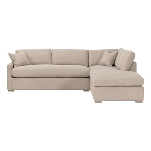 Essentials for Living Clara 112" Slim Arm Sleeper Queen RF Sectional 6620-RFS.LGJUT/NG