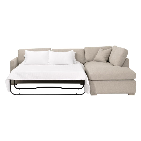 Essentials for Living Clara 112" Slim Arm Sleeper Queen RF Sectional 6620-RFS.LGJUT/NG