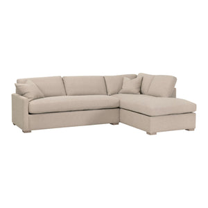 Essentials for Living Clara 112" Slim Arm Sleeper Queen RF Sectional 6620-RFS.LGJUT/NG
