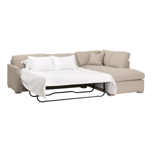 Essentials for Living Clara 112" Slim Arm Sleeper Queen RF Sectional 6620-RFS.LGJUT/NG