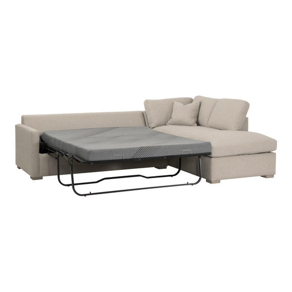 Essentials for Living Clara 112" Slim Arm Sleeper Queen RF Sectional 6620-RFS.LGJUT/NG