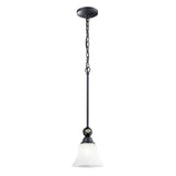 Designer Classics 7'' Wide 1-Light Mini Pendant - Matte Black 66202-1 Elk Lighting