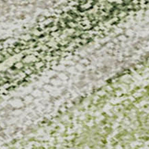 HomeRoots 5' Artichoke Green & Taupe Striped Washable Area Rug - Durable, UV-Protected for Every Space 662075