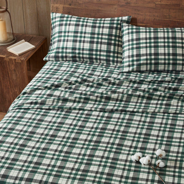 English Elm 4 Pieces Queen 100% Cotton Flannel Sheet Set - Cozy, Durable, And Stylish Bedding For Year-Round Comfort B035P381358