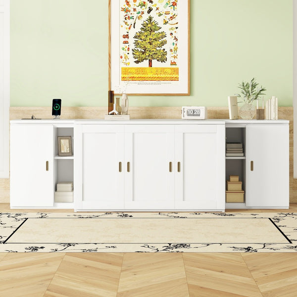 HomeRoots White Wood Full Murphy Bed - Elegant Space-Saving Design for Stylish & Functional Room Solutions 662361