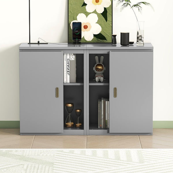 HomeRoots Gray Wood Queen Murphy Bed - Stylish, Space-Saving Design for Modern Homes & Guest Rooms, Easy Setup! 662362