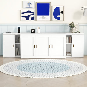 HomeRoots White Wood Queen Murphy Bed - Space-Saving, Stylish Design for Small Rooms & Guest Accommodations 662363