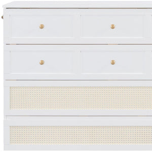 HomeRoots White Wood Queen Murphy Bed - Stylish Space-Saving Design with Drawers for Multi-Purpose Rooms 662368