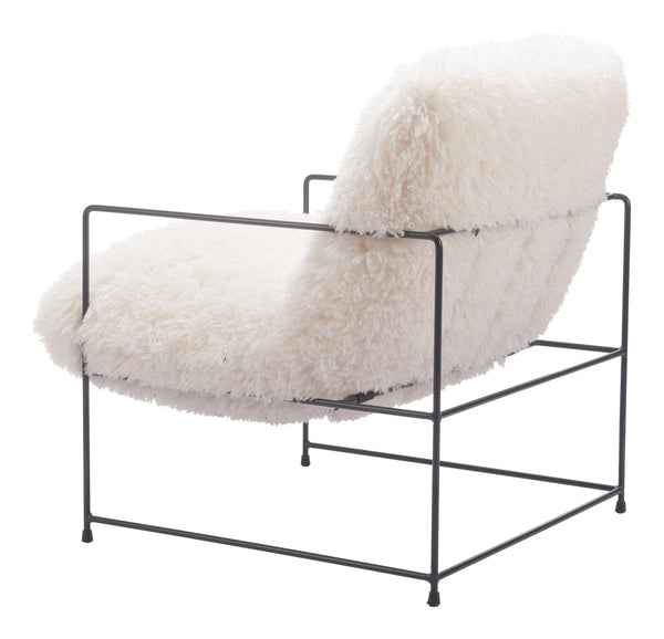 Pelut Accent Chair White 110202 Zuo Modern