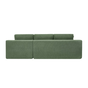 English Elm Coffee-bean Sculptural Sectional Sofa Curved Pod Cushions for Modern Living Rooms B2748S00128