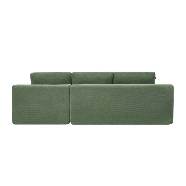 English Elm Coffee-bean Sculptural Sectional Sofa Curved Pod Cushions for Modern Living Rooms B2748S00128