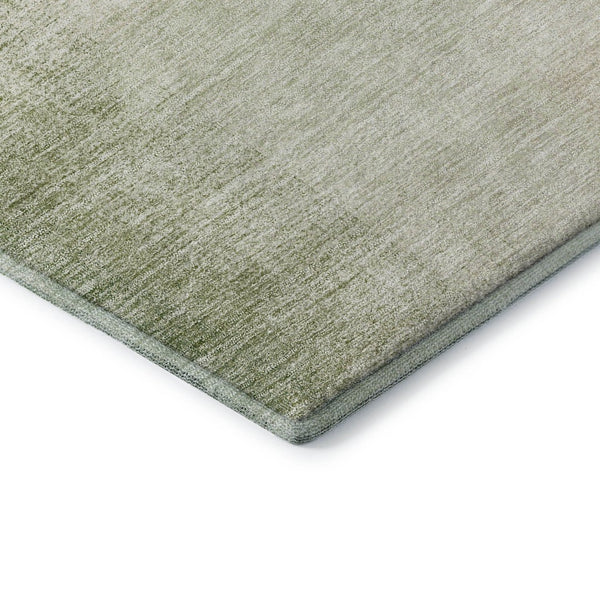 HomeRoots 10' Modern Abstract Area Rug in Artichoke Green, Teal Blue & Beige - Washable, Durable & UV Protected 662537