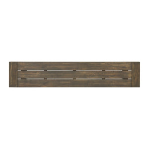 English Elm Carlisle Solid Acacia Wood Dining Bench with Slatted Seat and A-frame Legs 66255.00GRY