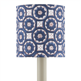 Block Print Navy Multi Drum Chandelier Shade