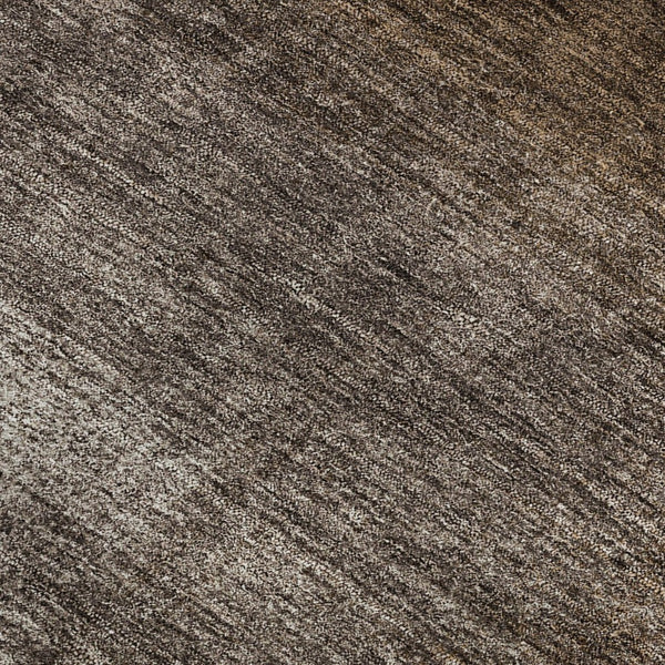 HomeRoots 9' X 12' Chocolate and Ivory Abstract Area Rug - Washable, UV-Protected, Stylish & Durable Design 662560