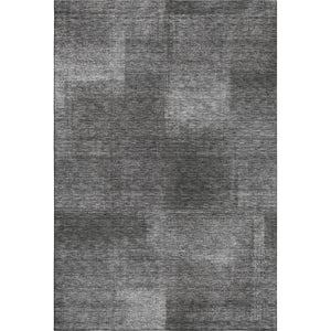 HomeRoots 10' Gray & Ivory Abstract Washable Area Rug - Durable, UV-Protected, Perfect for Busy Homes! 662573