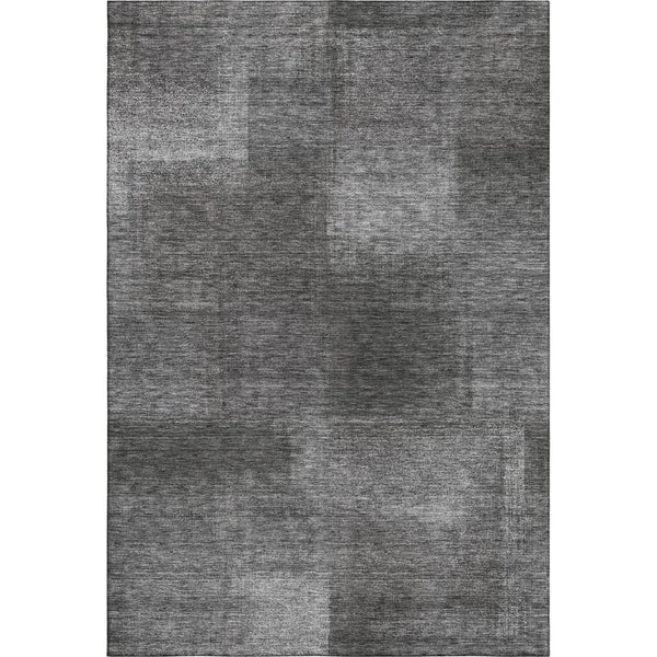 HomeRoots 10' Gray & Ivory Abstract Washable Area Rug - Durable, UV-Protected, Perfect for Busy Homes! 662573
