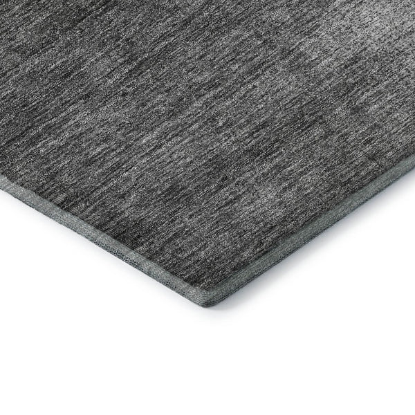 HomeRoots 10' Gray & Ivory Abstract Washable Area Rug - Durable, UV-Protected, Perfect for Busy Homes! 662573