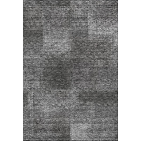 HomeRoots 10' Gray & Ivory Abstract Washable Area Rug - Durable, UV-Protected, Perfect for Busy Homes! 662573