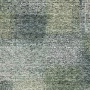 HomeRoots 5' X 8' Olive Green Ivory & Gray Abstract Area Rug – Washable, UV Protected, Family-Friendly Design 662575